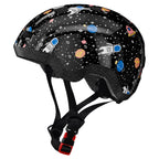 Toddler Bike Helmet 1-3 Years Old- with 12 Vents & Dual Liner (0.16+0.28) - Adjustable Dial Fit (45-51cm) (XS,Space)