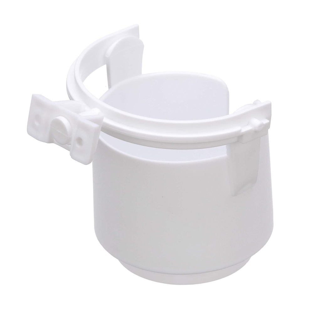 Attwood 11631-4 Molded Plastic Gimballed Drink Holder, Slot For Coffee Mug Handle, Self-Draining, 4 Inches H X 4 3/8 Inches W