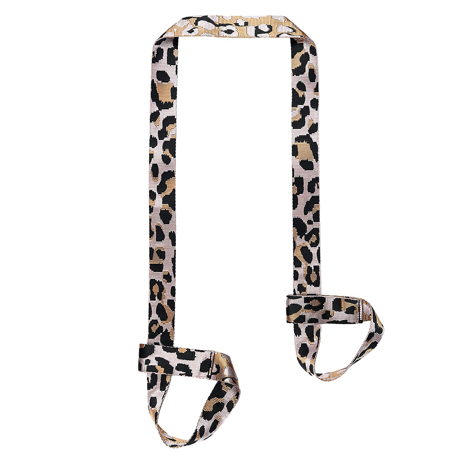 ZOOEASS Yoga Mat Strap, Adjustable Durable Yoga Mat Carrier & Stretching Strap, 5.9feet, Multiple Color Choices (Pink Leopard,5.