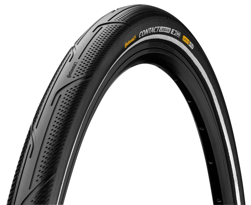 Continental Contact Urban Bicycle Tire - 700 X 32, Clincher, Wire, Black/Reflex, Blackchili, Puregrip, Safetypro, E50