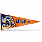 Rico Industries NCAA Texas-El Paso Miners Primary 12 x 30 Soft Felt Pennant - EZ to Hang - Home D  cor (Game Room, Man Cave, Bed