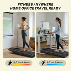 Wellfit Walking Pad Treadmill With Incline/Decline,300+ Lbs Capacity,2.5Hp Quiet Standing Under Desk Walking Jogging Running Mac