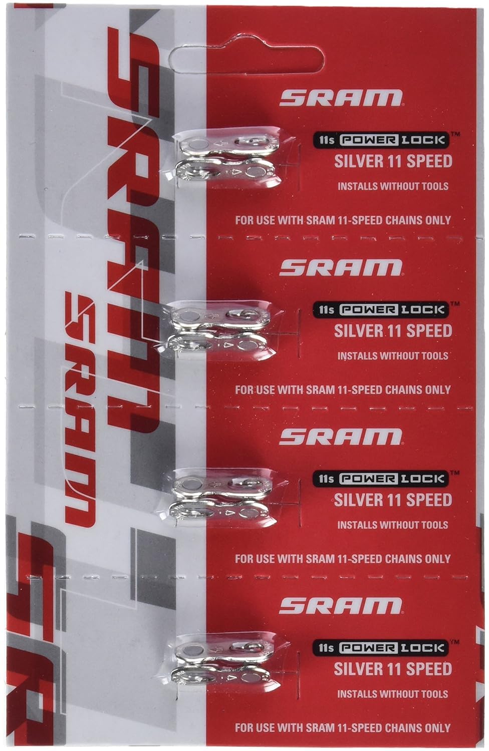 Sram Powerlock Chain Connector 11-Speed, Silver, Pack Of 4
