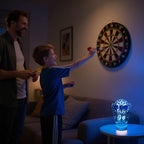 Coolgift Mart Light Up Dart Holder, 16 Colors Changing Lights Acrylic Dart Holder Stand With Remote Control, Birthday Christmas