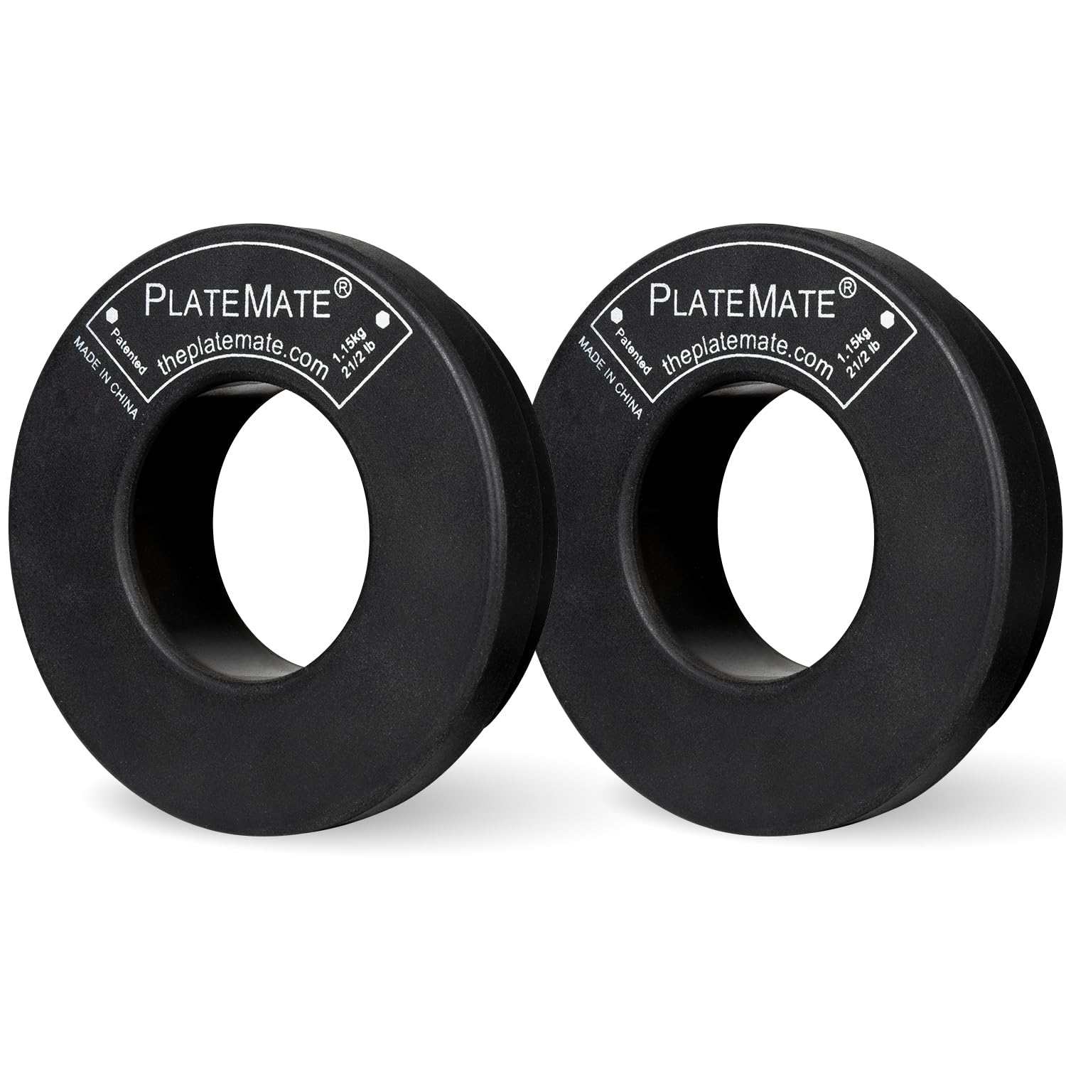 PlateMate Microload Pair 2 1/2 lb. Magnetic Donut Weights (5 lb. Set)