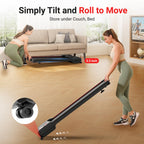 Therun Walking Pad Treadmill With 6% Auto Incline, 2.5 Hp Under Desk Treadmill For Home Office With Remote Control, 300 Lbs Weig