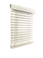 Us Window And Floor 2 Faux Wood 5775 W X 60 H, Inside Mount Cordless Blinds, 5775 X 60, White