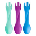 Humangear Gobites Uno 3-Pack  Travel & Camping Utensils  Portable & Convertible Dining Ware  Multi-Functional Spork  Mint/Magent