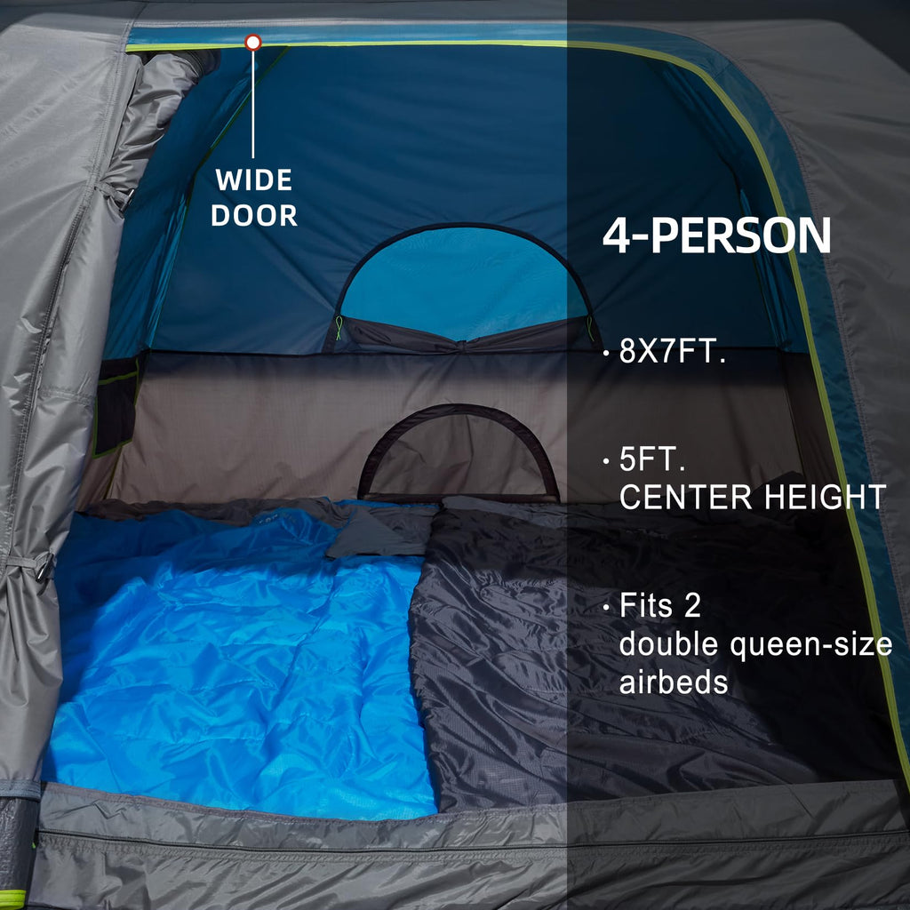 Camel Crown Tents For Camping 4 Person Tent Waterproof Easy Setup Backpacking Tents With Floor Mats 3/4/5 Person Family Tent For