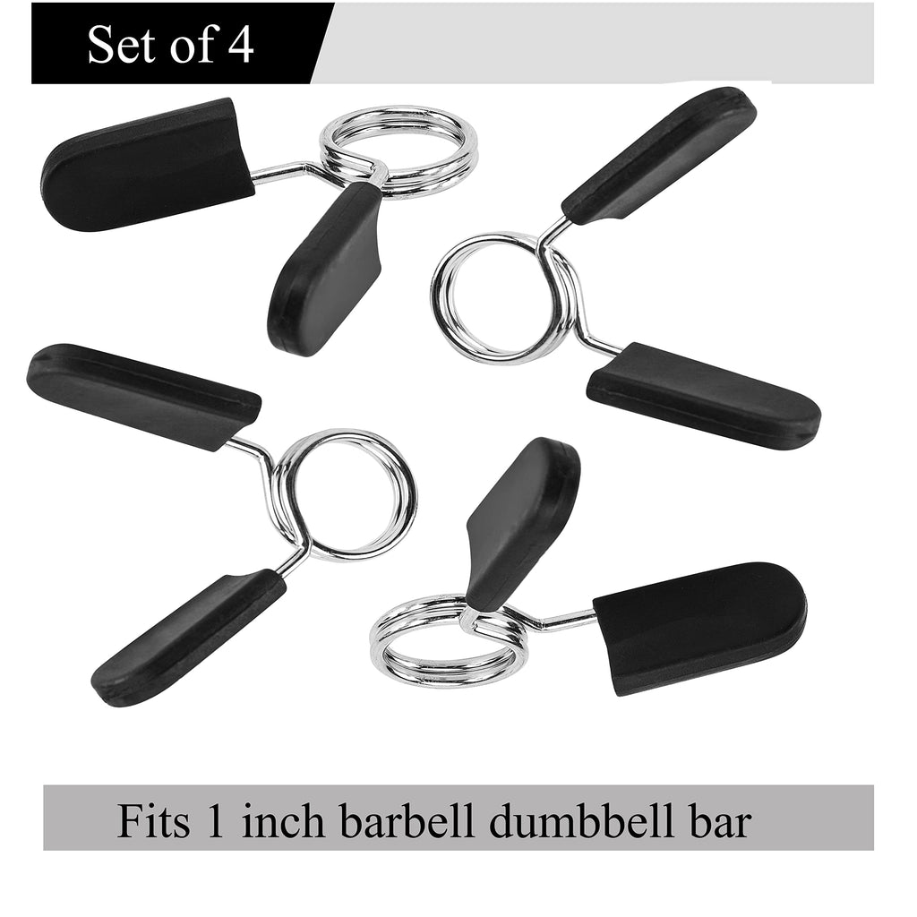 Eastygold Dumbbell Spring Clip Circlip Collars Barbell Weight Bars Clamps Clips Fitness Weightlifting Lock Buckle 1 Inch For Sta