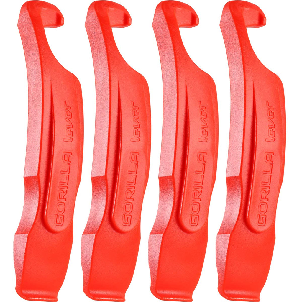 Gorilla Force  Ultra Strong Bike Tire Levers  4 Pack  Lava Red