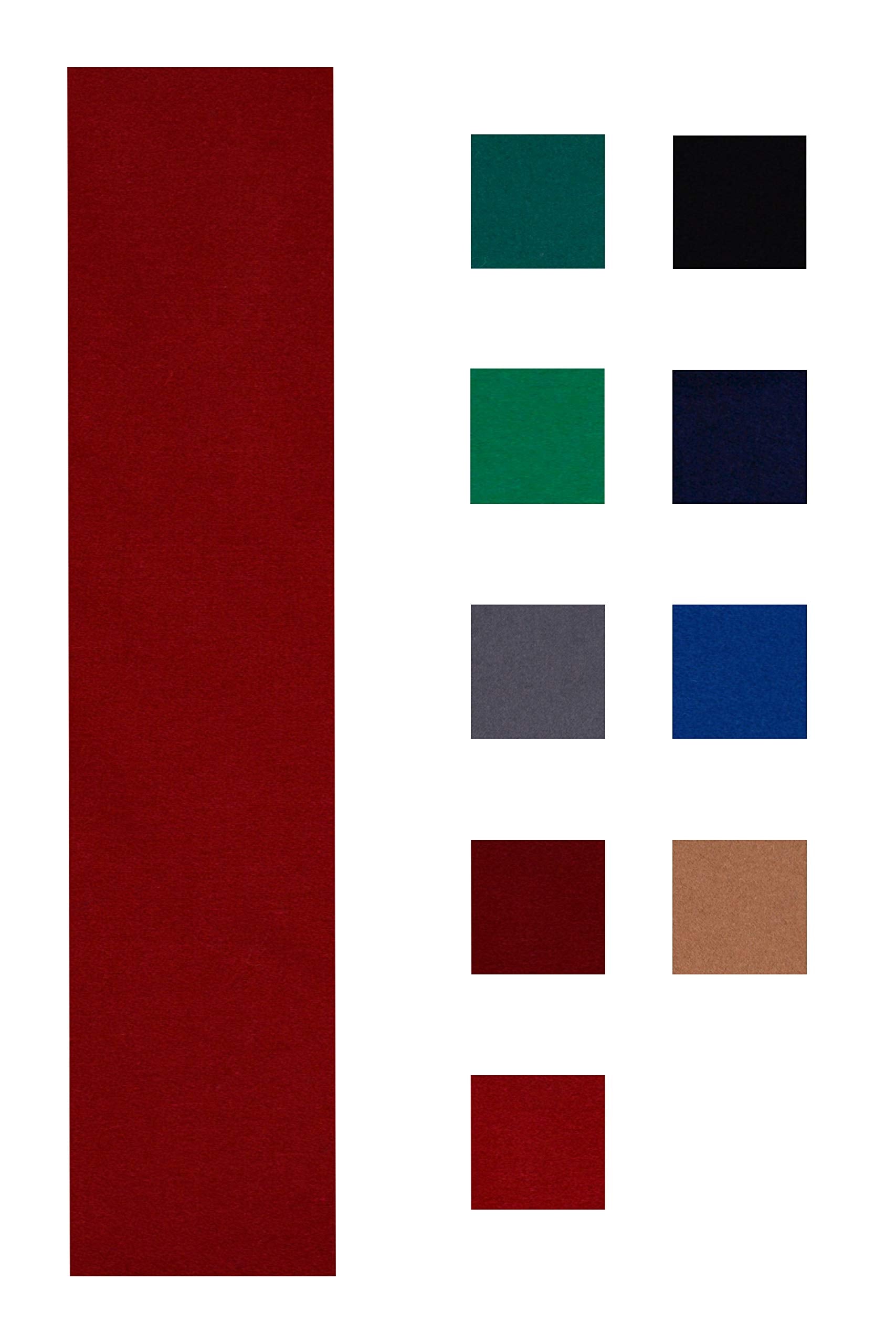 Accuplay 20 oz Pre Cut Pool Table Felt - Billiard Cloth Red for 9 Table