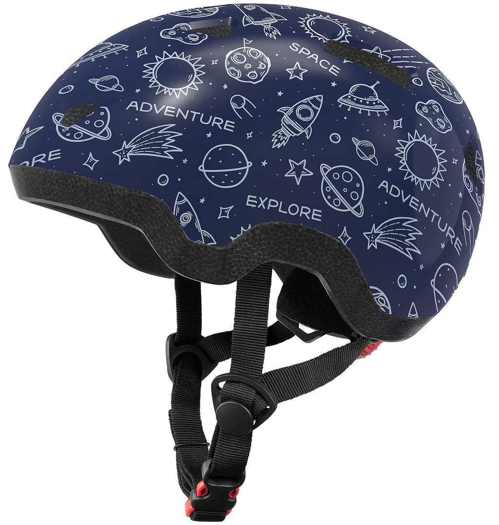 Toddler Bike Helmets For Age 1-4 Years Old Boys And Girls, Adjustable Kids Helmets From Infant/Baby To Children (Galaxy,Xs)
