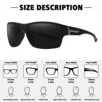 Storycoast Polarized Sports Sunglasses For Men Women Unbreakable Frame Cycling Fishing Driving 3Pack Black+Black+Black