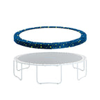 Machrus Upper Bounce Trampoline Replacement Safety Pad 6Ft - 16Ft Round-Trampolines Spring Cover Pvc Trampoline Skirt (Starry Ni