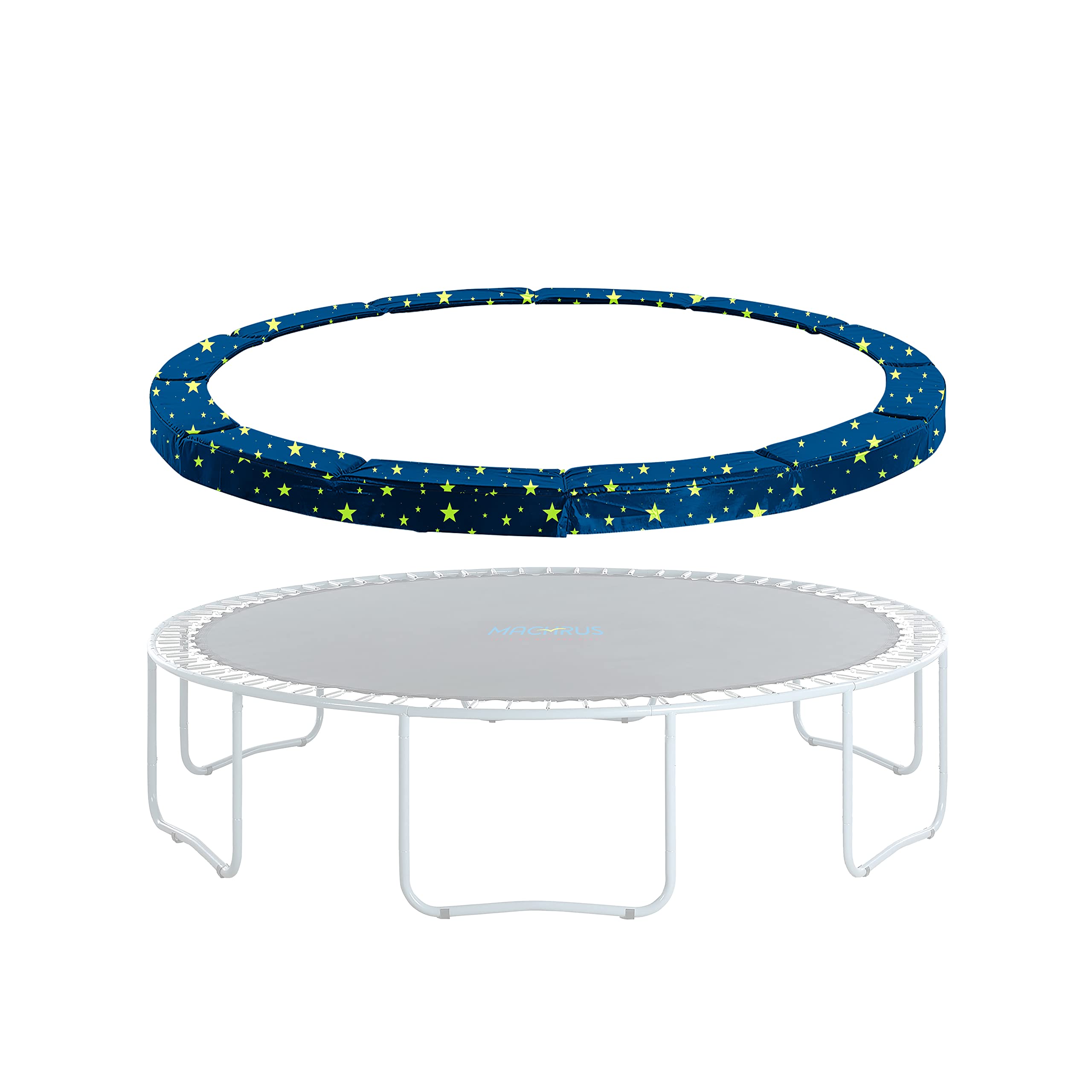 Machrus Upper Bounce Trampoline Replacement Safety Pad 6Ft - 16Ft Round-Trampolines Spring Cover Pvc Trampoline Skirt (Starry Ni