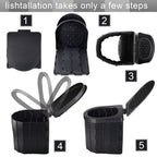 Sfsumart Portable Toilet For Camping, Foldable Camping Toilet For Adults, Emergency Potty, 12Pc Toilet Bags For Outdoor, Car Tra