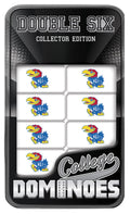 Masterpieces Game Day - Ncaa Kansas Jayhawks - 28 Piece Team Logo Double Six Domino Set