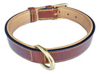 Soft Touch Collars Padded Leather Dog Collar, Brown Medium, Genuine Real Leather, Great For Male Or Female Dogs, 20'' Inches Lon
