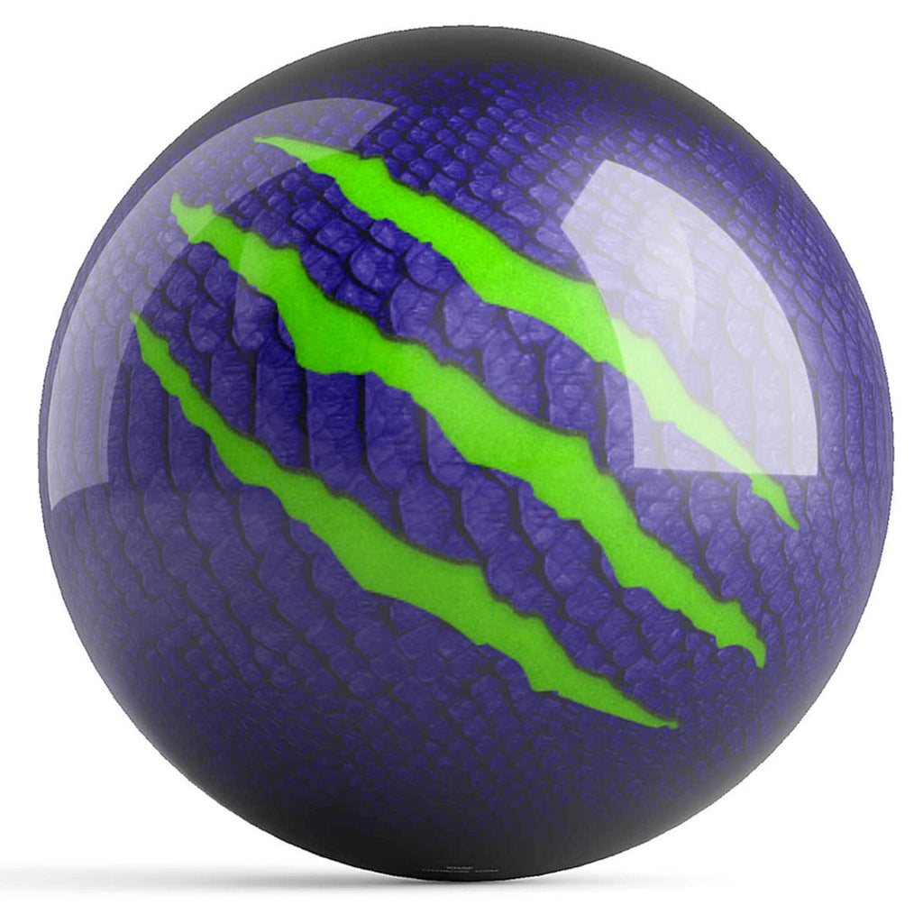 On The Ball Bowling Motiv Primal Spare Ball Purple/Lime Undrilled - Made Of Polyester - Made (14)
