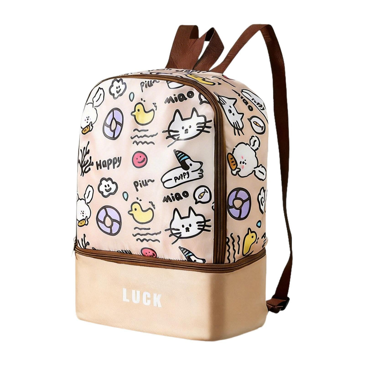 SECRET DESIRE Swim Bags for Swimmers for Men Women Gifts Backpack for Workout Sports Beach Khaki