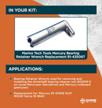 Marine Tech Tools Mercury Bearing Retainer Wrench Replacement 91-43506T, Removes & Installs Driveshaft Bearing Retainer Nut For
