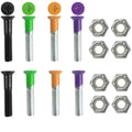 Dimebag Hardware Skateboard Mounting Nuts and Bolts 1 Phillips - Skateboard Truck Hardware - Lots of Colors (Secondary)