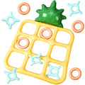 Soulchen Inflatable Tic Tac Toe and Toss Game Outdoor Inflatable Pool Game 22 Inch Pineapple Tic Tac Toe Set Fun Swimming Pool a
