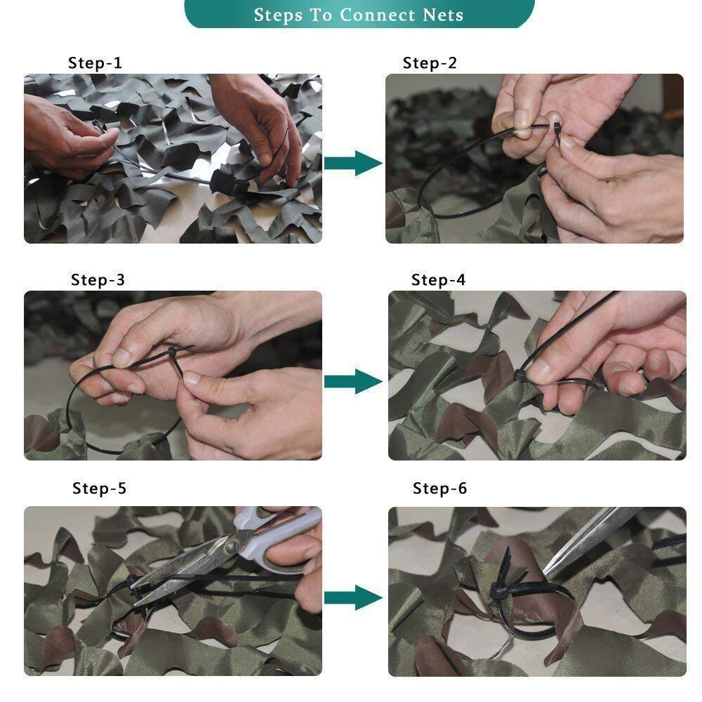Loogu Camo Netting, Camouflage Net Blinds Great For Sunshade Camping Shooting Hunting Etc (Greenzone, 15X10M=5X328Ft)