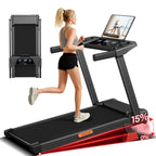 16% Incline Treadmill with Handle, 3-in-1 Portable Treadmills for Home and Office, Foldable Treadmills with 300 Lbs Weight Capac