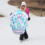 Bigmouth Inc 4 Ft Inflatable Snow Tube For Kids And Adults, Heavy Duty Pvc Sled For Tubing & Sledding, Easy Grip Handles, Easy D