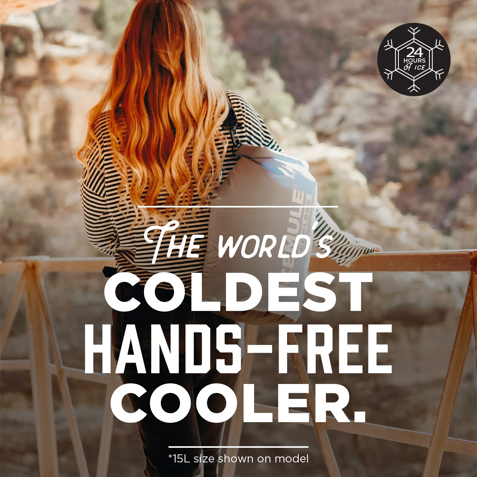Icemule Classic Mini Collapsible Sling Strap Cooler - Hands Free, 100% Waterproof, 24+ Hours Cooling, Soft Sided Cooler For Hiki
