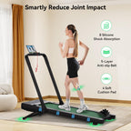 Felfast Walking Pad Treadmill With 15% 9 8 Level Auto Incline, 2-In-1 Under Desk Foldable W/Remote Control, 12 Hiit Mode, 265 Lb