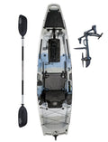 Brooklyn 10.5 Pro Single Pedal Drive Fishing Kayak by BKC (Propeller Drive), Sit-on-Top Angler Kayak, Hands-Free Pedal System, R
