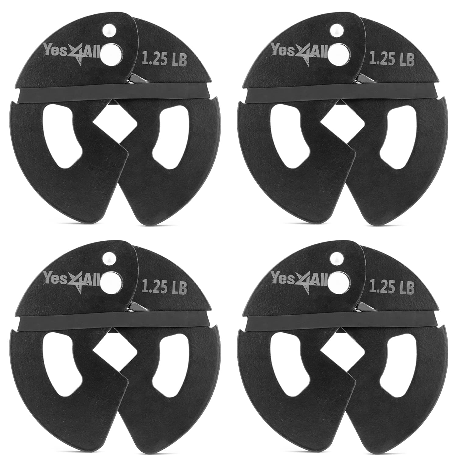 Yes4All 1.25Lb Dumbbell Fractional Weight Plates 2 Pieces/4 Pieces - Designed For Dumbbell Training, Micro Loading, And Body Wor