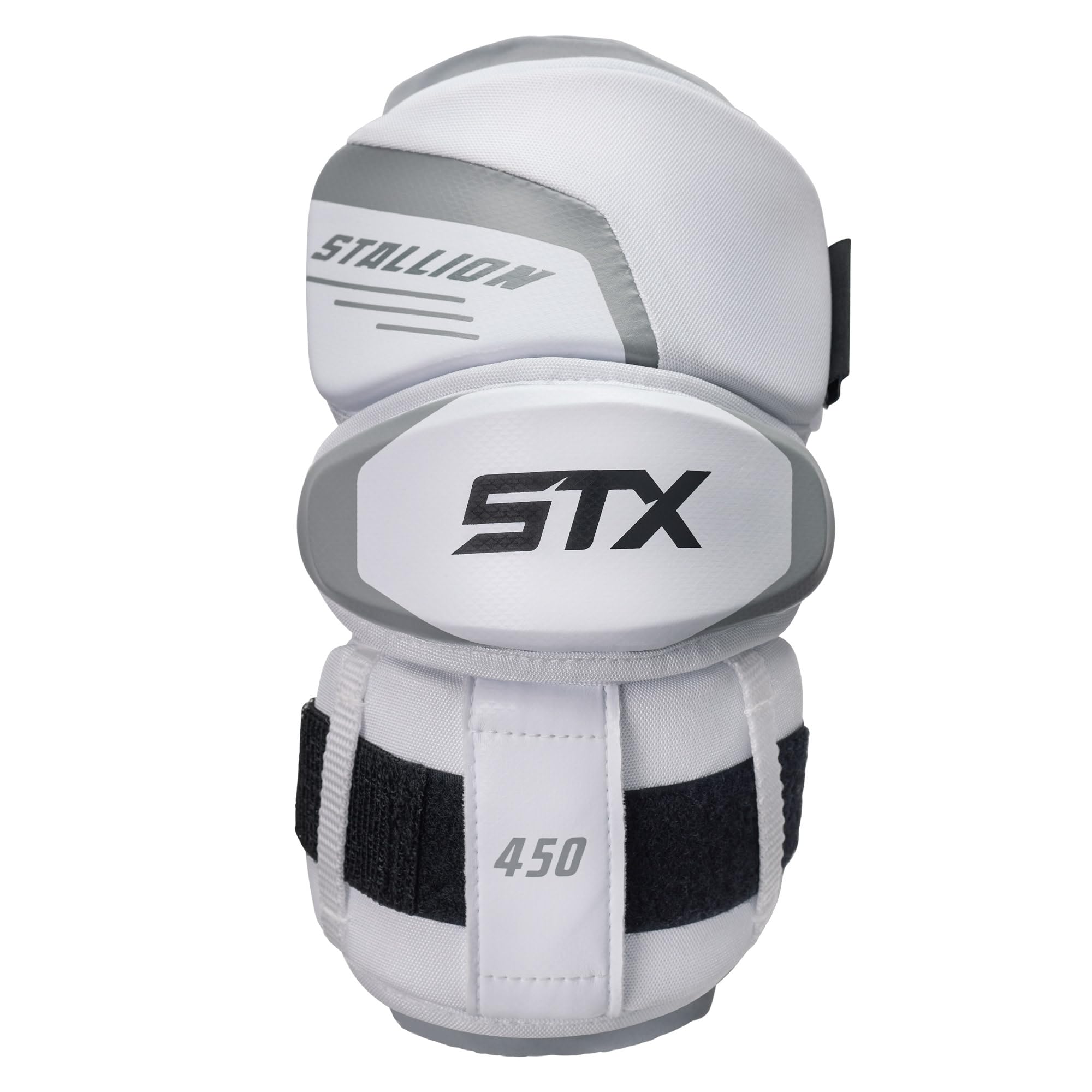 STX Stallion 450 Lacrosse Arm Pads, Large, White, Pair