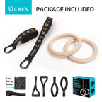 Vulken Wooden Gymnastic Rings With Adjustable Numbered Straps. 1.1 Olympic Rings For Core Workout And Bodyweight Training. Home