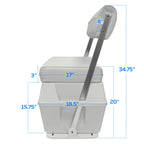 Wise 8Wd159-784 Swingback Cooler Seat, 50-Quart, Cuddy Brite White