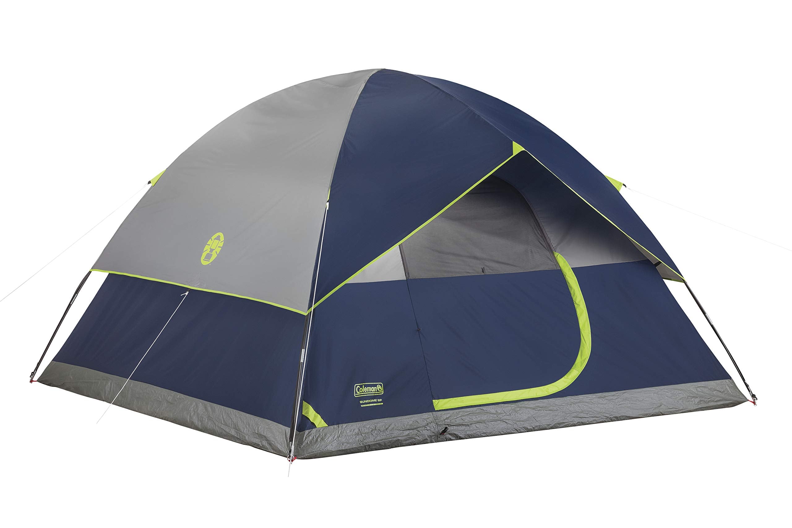 Coleman Sundome Camping Tent, 2/3/4/6 Person Dome Tent with Quick Setup and Included Rainfly for Wind & Rain Protection, Ideal f