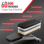 Joroto Md80 Adjustable Weight Bench - 1000 Lbs Load Utility Workout Benches For Full Body Upright, Incline, Decline, And Flat Ex
