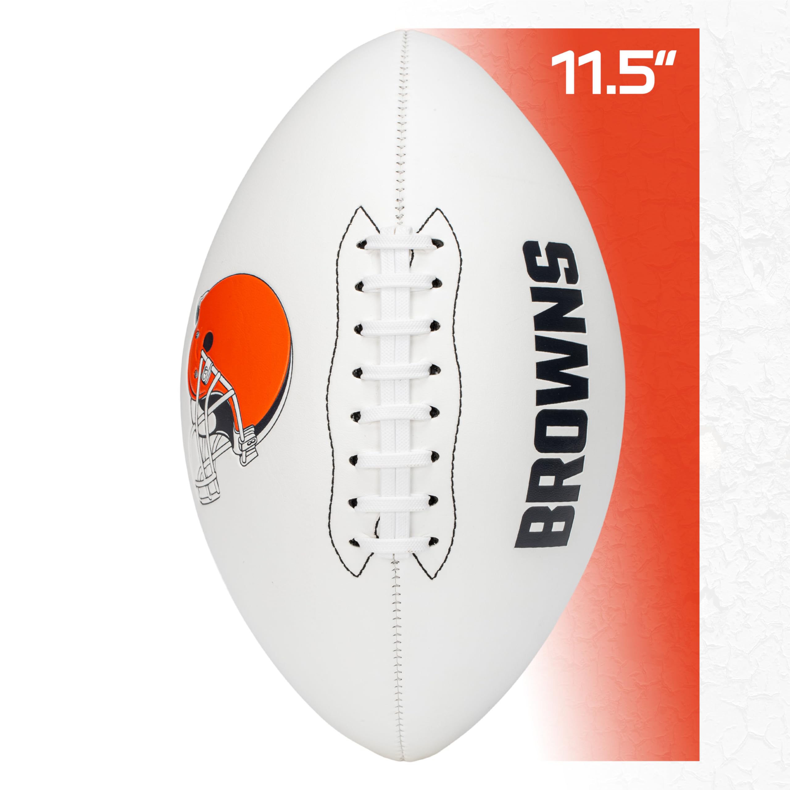Franklin Sports Nfl Cleveland Browns Autograph Football - Official Size White Panel Souvenir Football For Autographs + Signature
