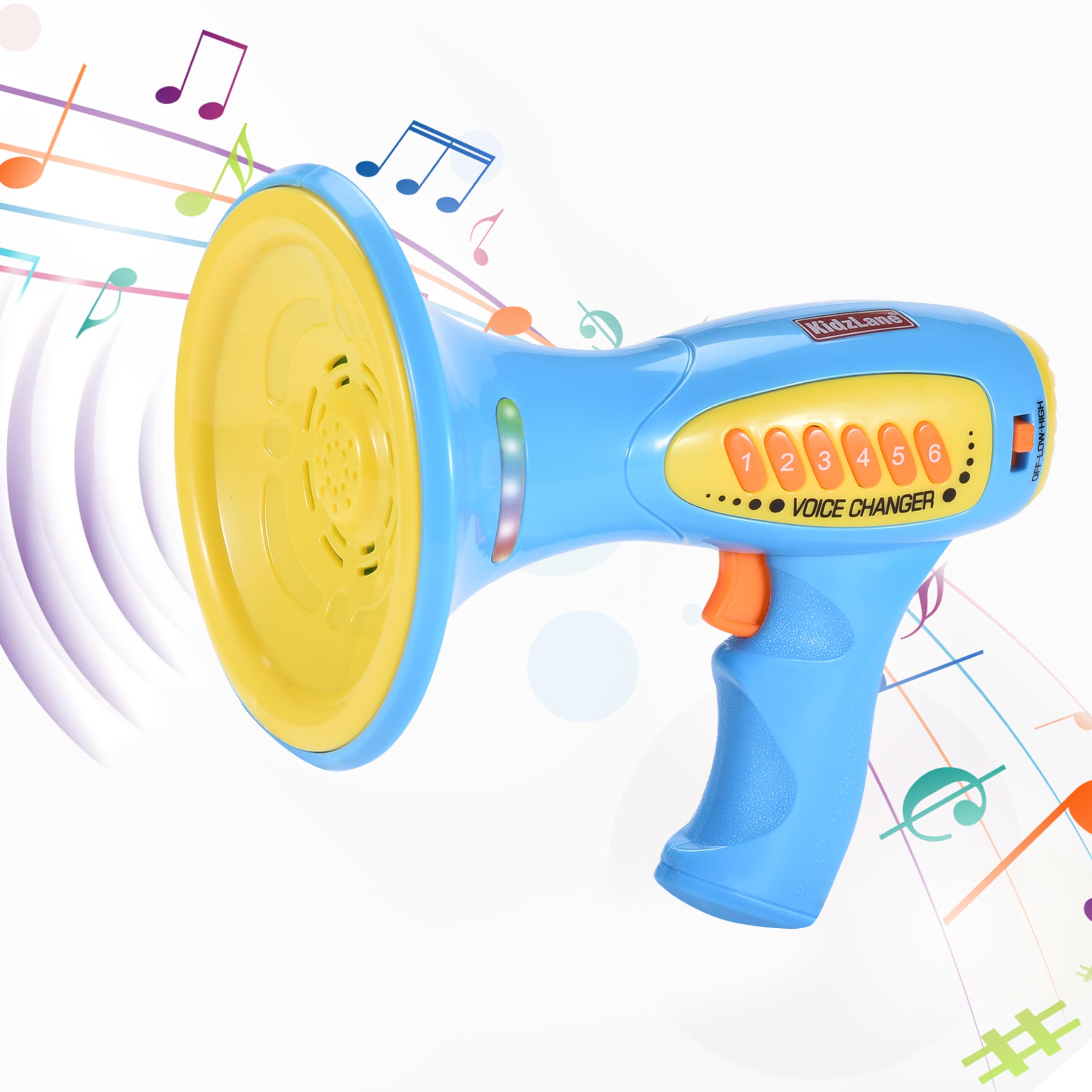 Kidzlane Voice Changer For Kids  Kids Megaphone For Kids Function, Led Lights, And 5 Different Sound Effects  Kids Voice Changer