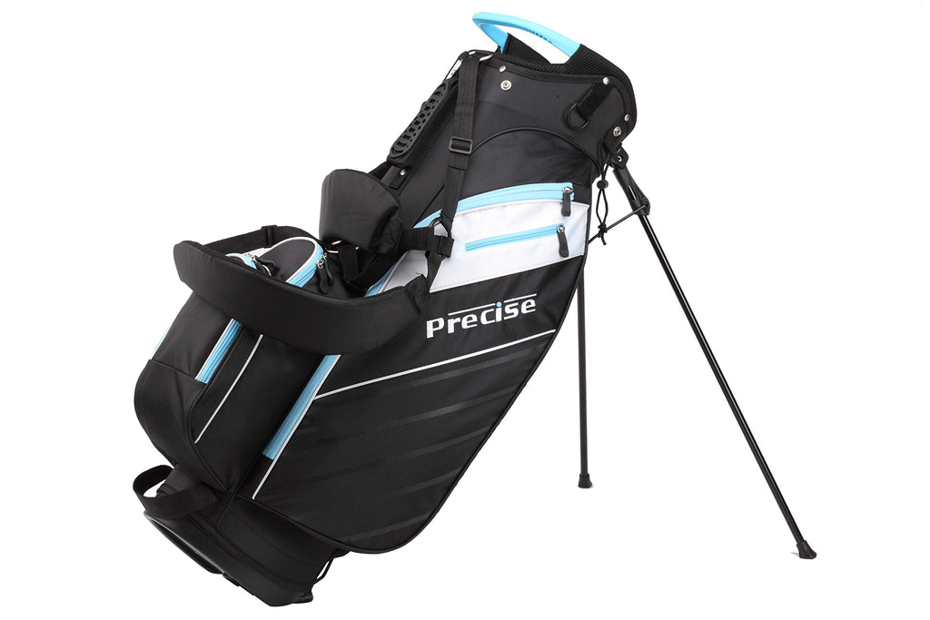 Precise Amg Ladies Womens Complete Golf Clubs Set Includes Driver, Fairway, Hybrid, 6-Pw Irons, Putter, Stand Bag, 3 H/Cs - Choo