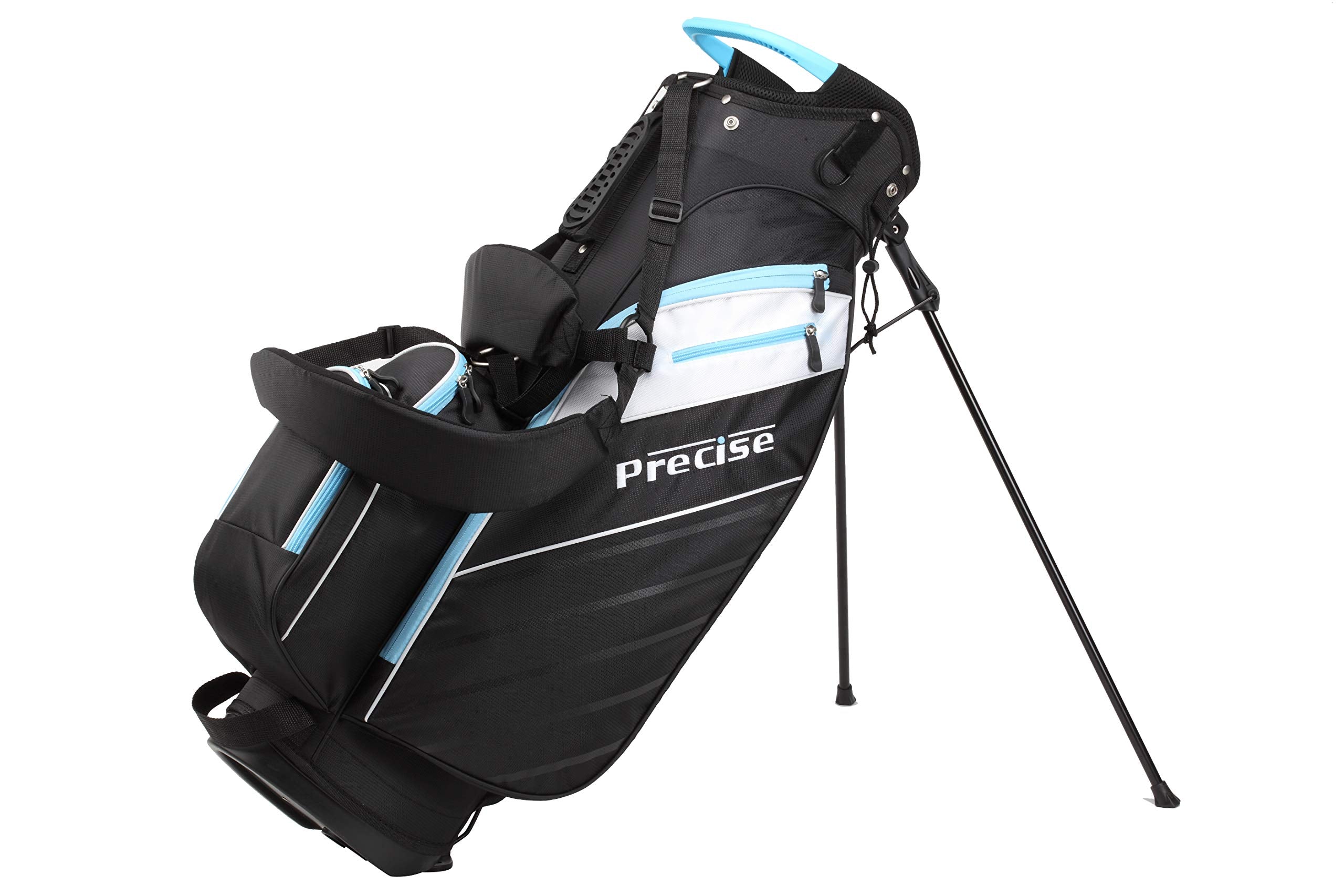 Precise Amg Ladies Womens Complete Golf Clubs Set Includes Driver, Fairway, Hybrid, 6-Pw Irons, Putter, Stand Bag, 3 H/Cs - Choo