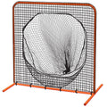 Champro Baseball and Softball Collector Steel Frame Brute Sock Screen with Weatherized Net (7 x 7), Orange (NB187)