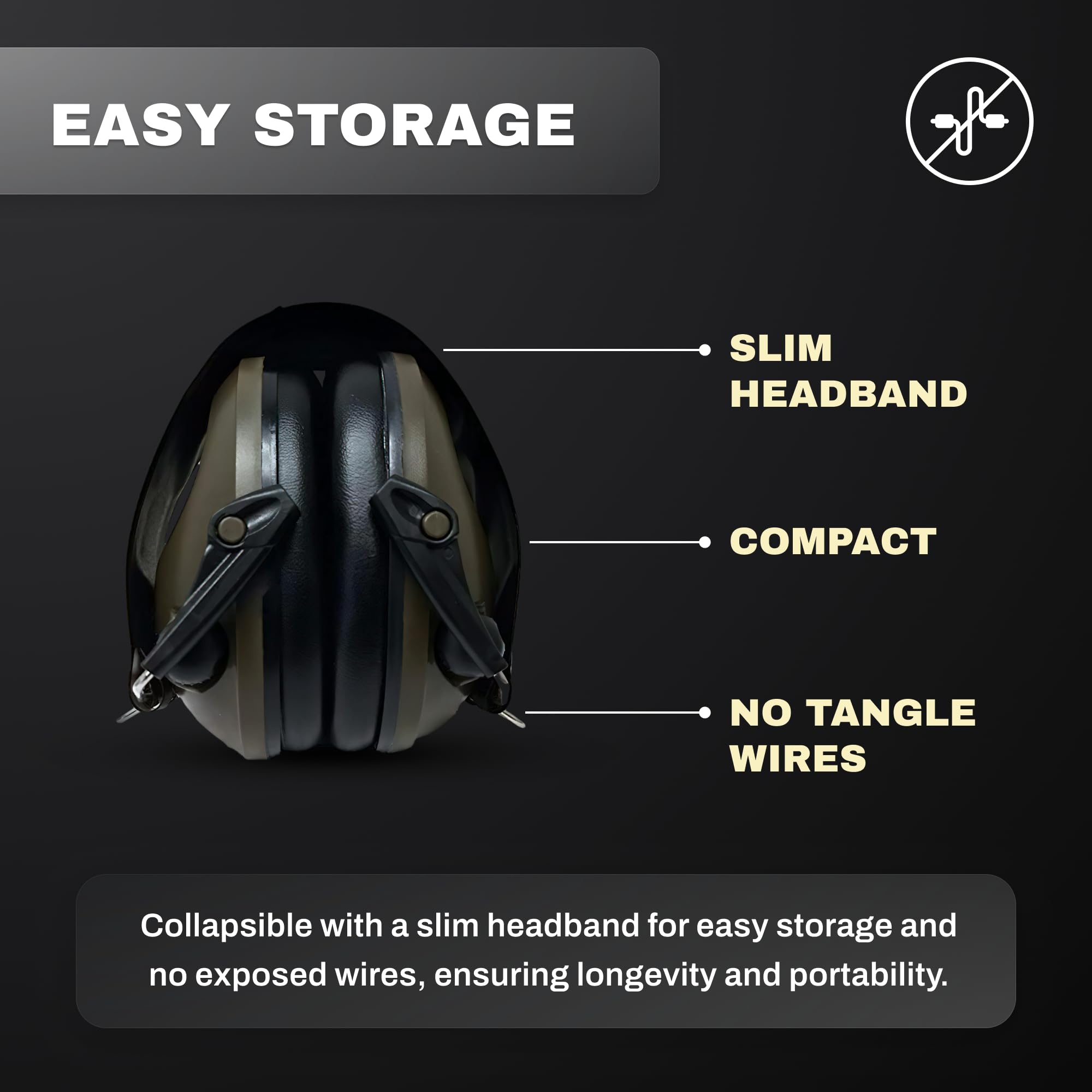 Benchmaster Rifleman Ach Headphones, Shooting Ear Protection, 21 Db, Situational Awareness, Noise Canceling Headphone, Hunting A