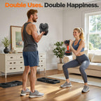 2025 Updated Adjustable Dumbbell Set of 2, 5-IN-1 Weights Dumbbell Set with Storage Box, 25lbs/55lbs Adjustable Weights with Ant