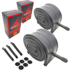 24 Inch Bike Tube 24 Bike Tube 24 X 1.95/1.75/2.10/2.125 Bike Inner Tube 2 Pack -Schrader Valve With 3 Tire Levers 6 Round Patch