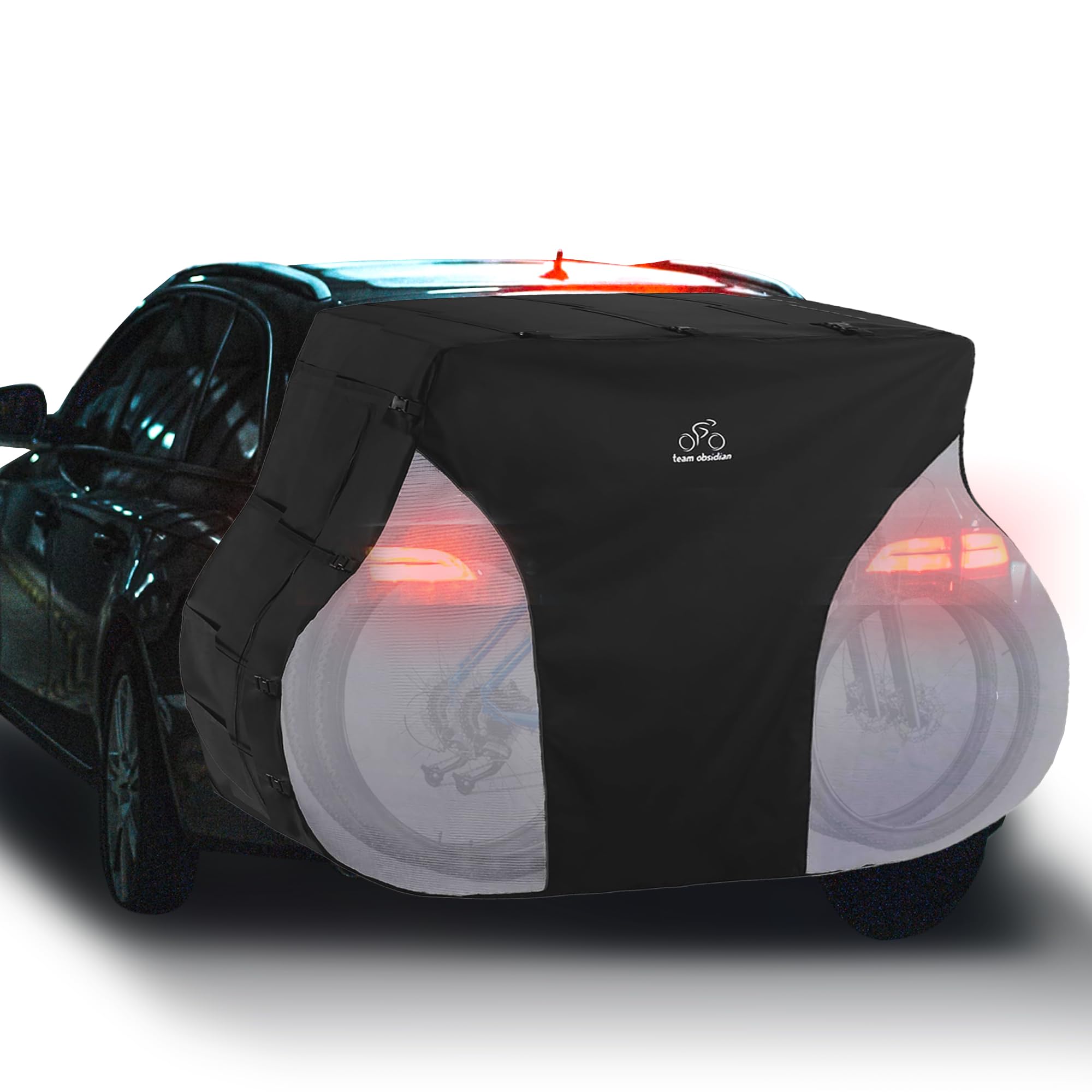 Team Obsidian | Outdoor Storage Or Travel Cover For 3 Bikes, Xx-Large Bike Cover, Ebike Accessories, Bicycle Cover, Heavy Duty, 