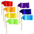 Bbto 7 Pcs Dance Ribbon Stick 39.37 Inch Rainbow Dancing Ribbon Kids Dancer Wands Rhythmic Gymnastics Ribbon Dancing Streamers B